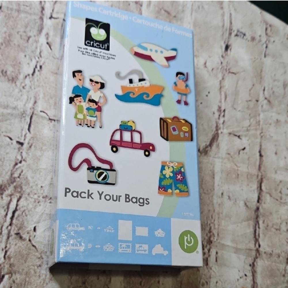 Cricut SHAPES Cartridhe Pack Your Bags